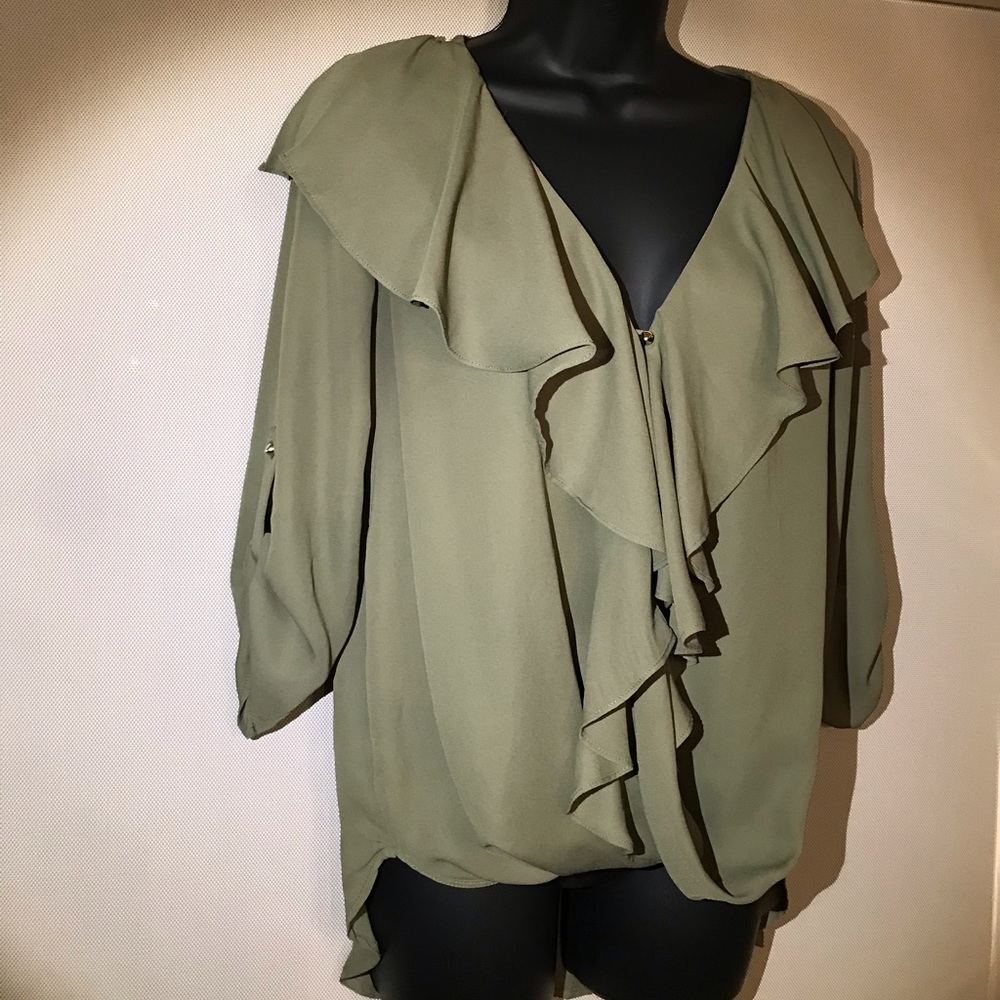 Olive green blouse